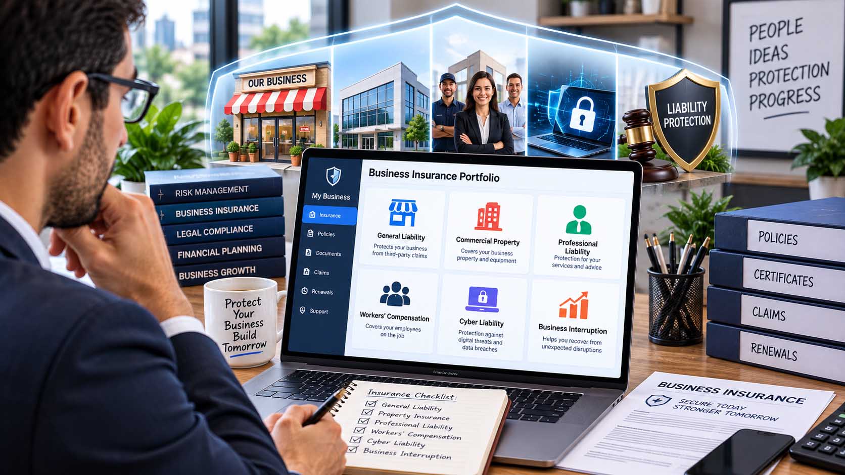 Small business insurance types protecting property employees and operations